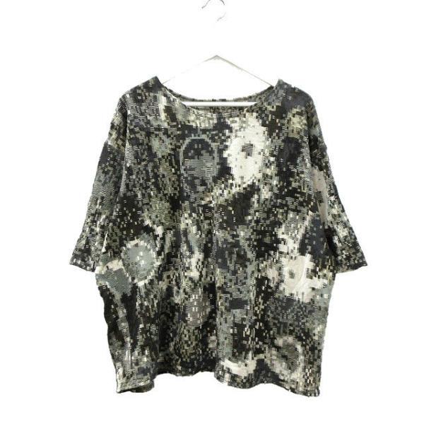 ヨーガンレール JURGEN LEHL コットン インターシャ ワイド カットソー