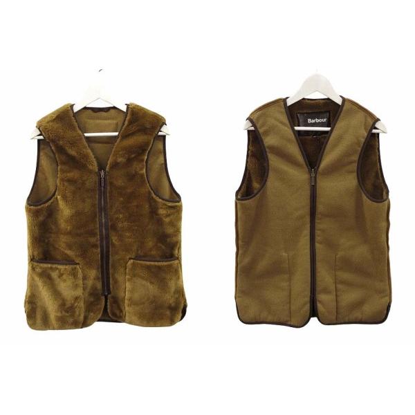 バブアー Barbour ライナーファーベスト ボアベスト リバーシブル 40
