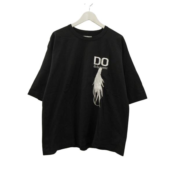 シャリーフ SHAREEF BIRD FEATHER S/S BIG-T Tシャツ 半袖 ブラック 黒