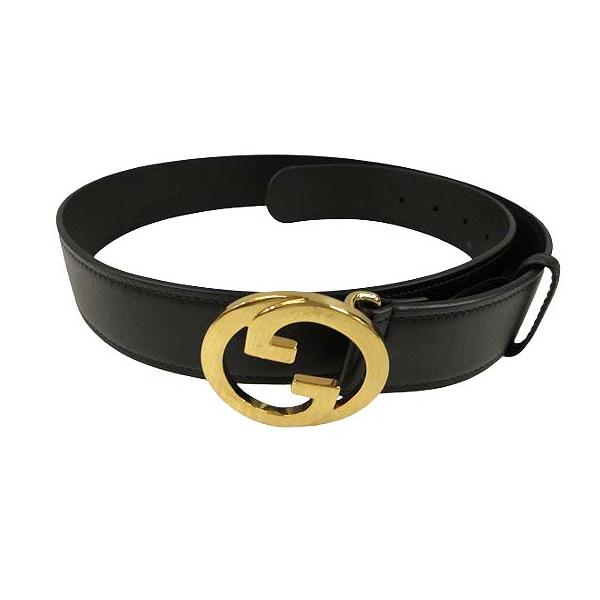 GUCCI（グッチ） インターロッキングG ベルト GGバックル レザー 本革