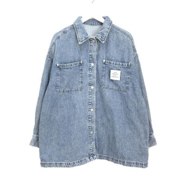 レプシィム ローリーズファーム LEPSIM LOWRYS FARM BIGデニムシャツ