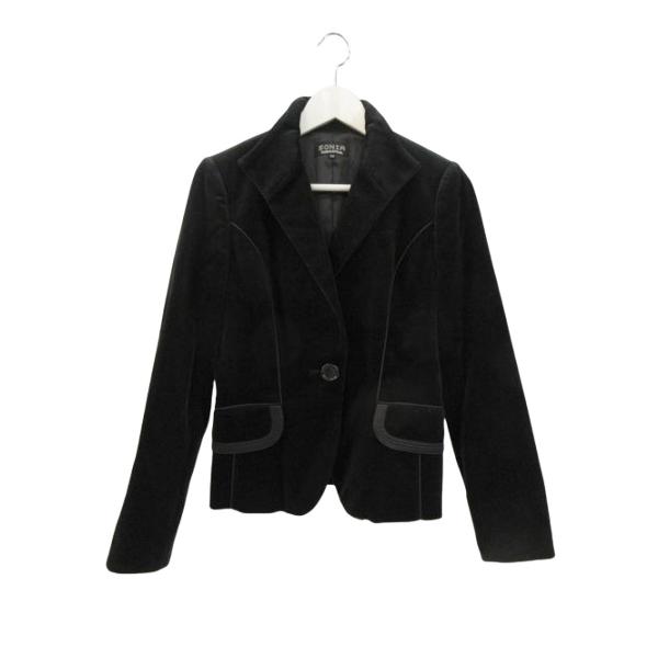ソニア ソニアリキエル SONIA RYKIEL ジャケット 長袖 ベロア ブラック