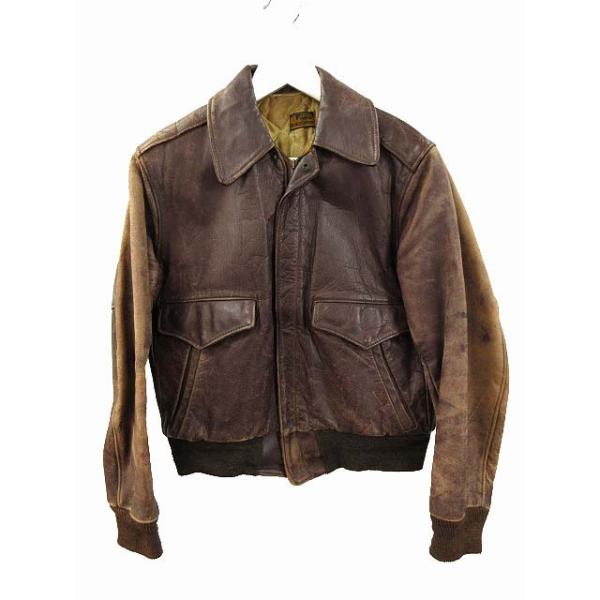 60s 70s ブラウンシャンブレー ジャケット XL ブルゾン vintage 60s 70s ブラウンシャンブレー ジャケット XL ブルゾン vintage