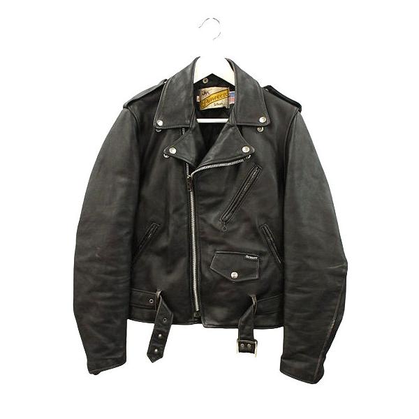 ショット SCHOTT 70s ダブルライダース ジャケット 牛タグ 40 黒