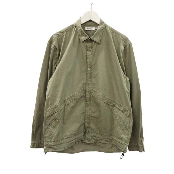 【中古】ノンネイティブ COACH SHIRT JACKET COTTON TWILL VW NN-SJ3708 コーチ シャツジャケット 1 カーキ系 vectorpremium_051-202509280153