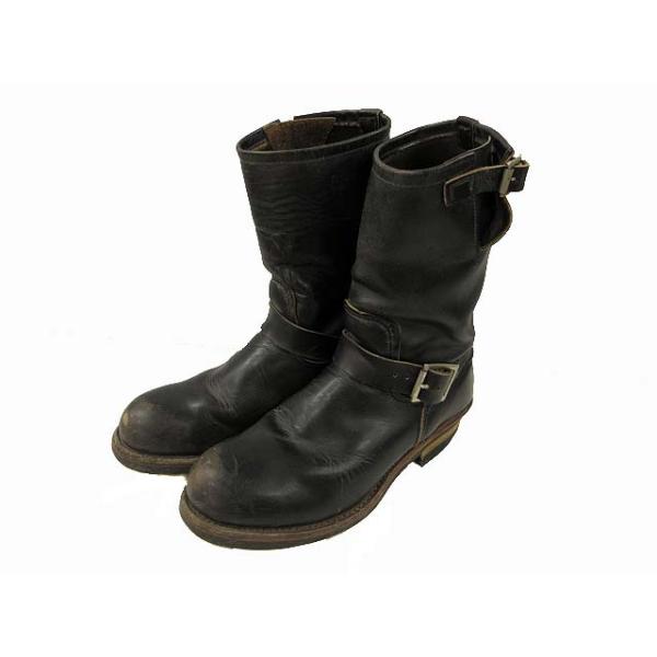 REDWING エンジニアブーツ 2268 PT91 刺繍 USA製 90s 90s 茶芯】RED WING 2268 エンジニアブーツ PT91 USA製 雰囲気抜群