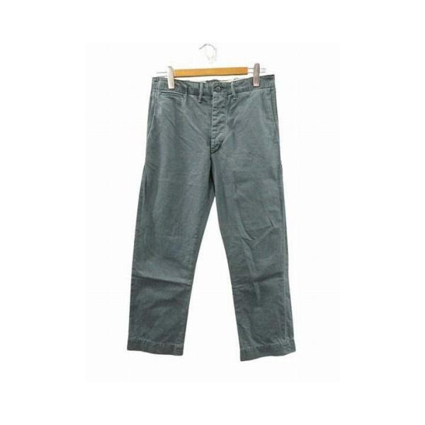 【中古】ダブルアールエル RRL オフィサーズチノ チノパン ユーティリティパンツ グリーン W29 メンズ ダブルアールエル RRL オフィサーズチノ チノパン ユーティリティ