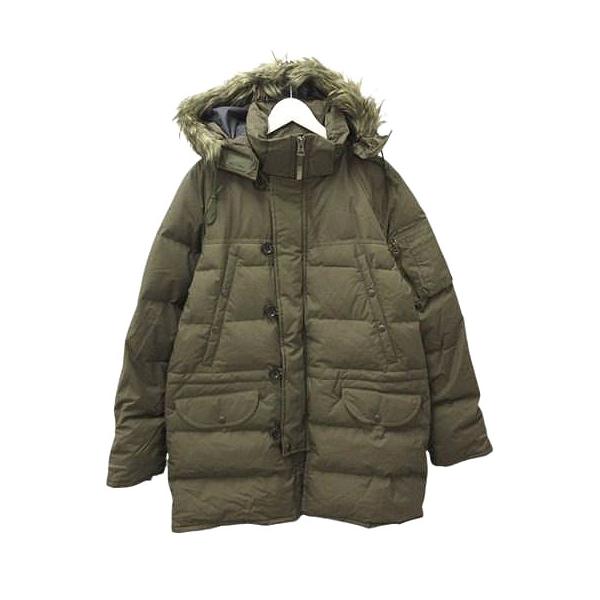 【中古】エディーバウアー EDDIE BAUER EB650 ダウンジャケット 9893 ダウンコート L カーキグリーン ジップアップ エディーバウアー EDDIE BAUER EB650 ダウンジャケット 9893 ダウン