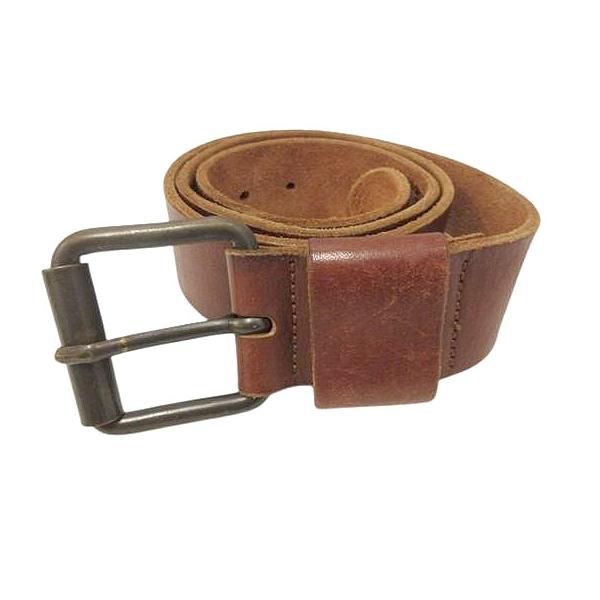 DIESEL（ディーゼル） ロゴ 刺繍 レザーベルト 本革 90/36 ブラウン