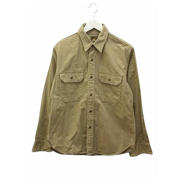 THE REAL McCoys リアルマッコイズ カーキシャツ ヘリンボーン THE REAL McCoys リアルマッコイズ カーキシャツ ヘリンボーン