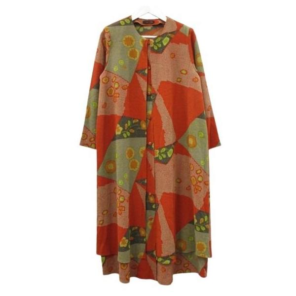 シセンドウ 詩仙堂 HITOSHI TAMURA ちりめん 縮緬 レイヤード ロング