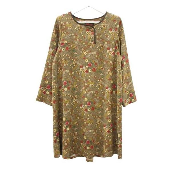 シセンドウ 詩仙堂 HITOSHI TAMURA ちりめん 縮緬 ワンピース