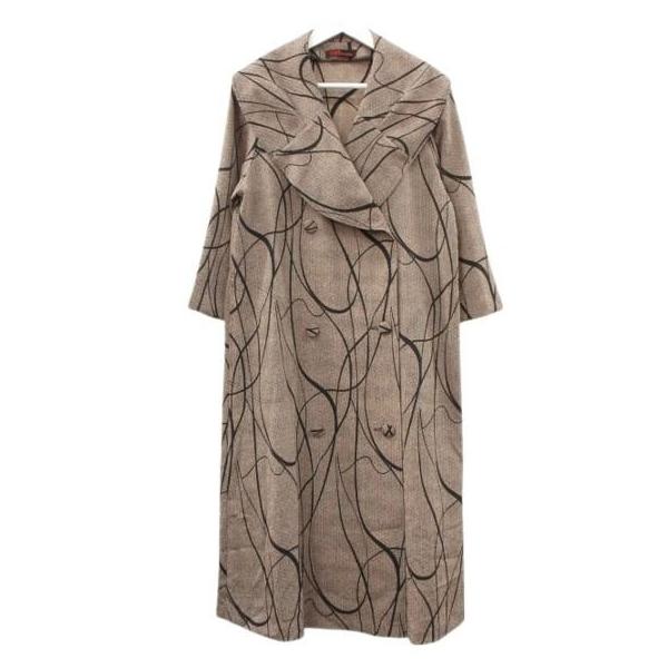 詩仙堂 HITOSHI TAMURA ちりめん 縮緬 ビッグカラー コート 毘沙門亀甲