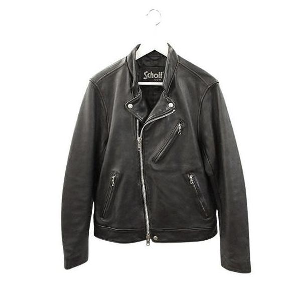 ショット SCHOTT ダブル ライダースジャケット 3191070 革ジャン M 黒