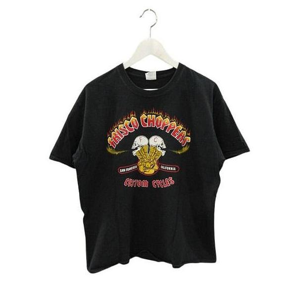 00s フリスコチョッパーズ FRISCO CHOPPERS Tシャツ スカルプリント