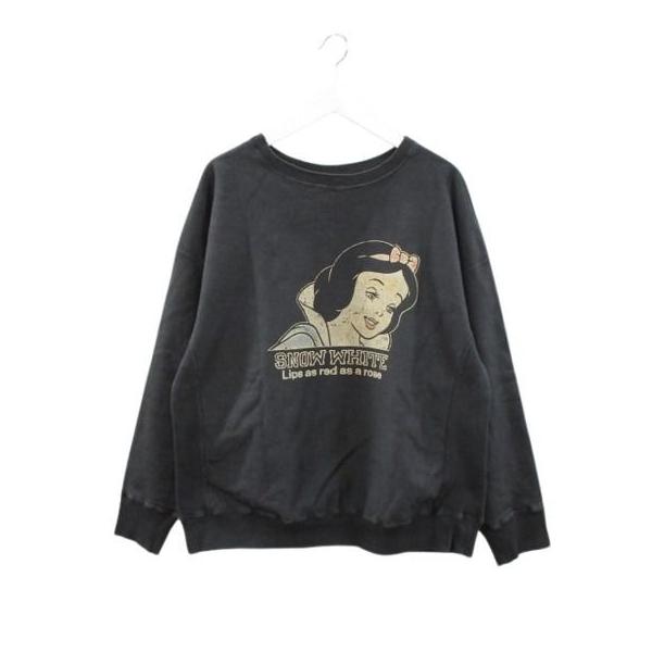 バウワウ BOWWOW SNOW WHITE SWEAT SHIRTS 白雪姫 ヴィンテージ加工