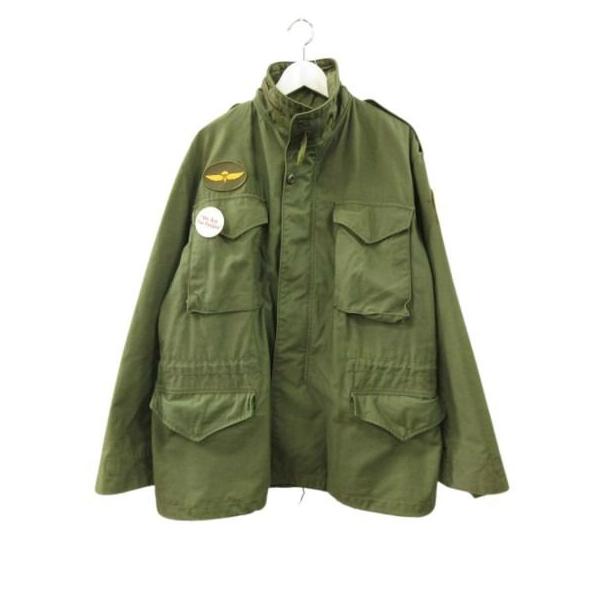 アルファ ALPHA 90s M65 フィールドジャケット タクシードライバー USA製 ワッペン オリーブ M-R メンズ