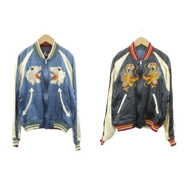 ザ フラットヘッド THE FLAT HEAD スカジャン リバーシブル 虎 龍