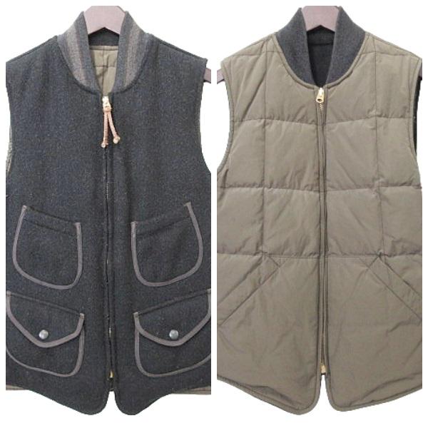 ダブルアールエル RRL 美品 リバーシブルベスト 54718 368853 ベスト 