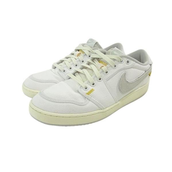 ナイキ NIKE × UNION ユニオン Air Jordan 1 エアジョーダン1 Low KO "White Canvas" スニーカー DO8912-101 キャンバス 白 ホワイト 27.5