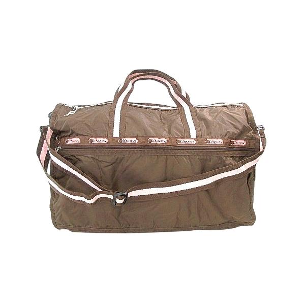 【美品】レスポートサック　ラージ　無地　ブラウン　ボストンバッグ　2way Brandol / LeSportsac レスポートサック ボストンバッグ DELUXE