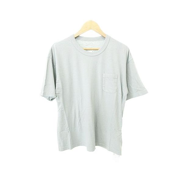 【中古】未使用品 ビズビム VISVIM 25ss タグ付き 保存袋あり JUMBO TEE S/S DMGD Tシャツ 日本製 2 ミントグリーン 未使用品 ビズビム VISVIM 25ss タグ付き 保存袋あり JUMBO TEE S/S