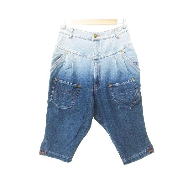 美品　メルシーボークー　後ろ前パンツ　サルエルパンツ　スウェットデニム　3 美品 メルシーボークー 後ろ前パンツ サルエルパンツ スウェット