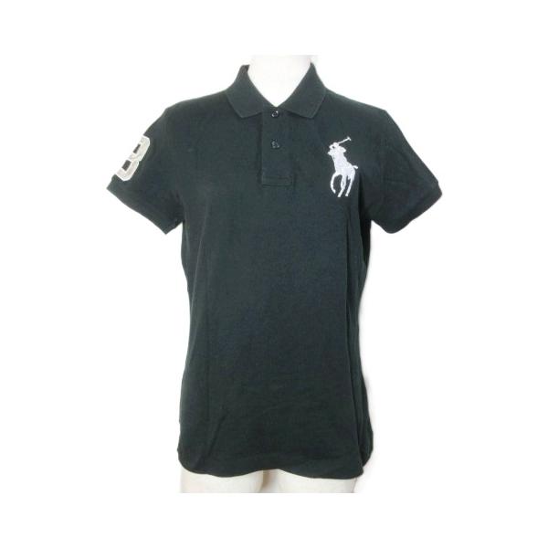 美品】 Polo Ralph Lauren ビッグポニー ポロシャツ 黒 短丈 POLO RALPH LAUREN 【並行輸入品】 ポロ ラルフローレン