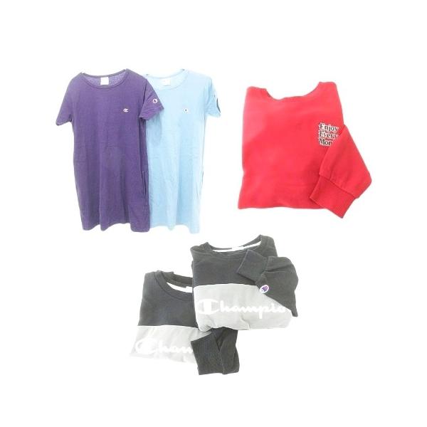 チャンピオン CHAMPION 他 5点セット おまとめ Tシャツ ワンピ トレーナー ロゴ チュール 140-160cm マルチカラー キッズ【ブランド】チャンピオン CHAMPION【表記サイズ】Tシャツ ワンピース 2点 140cm赤...
