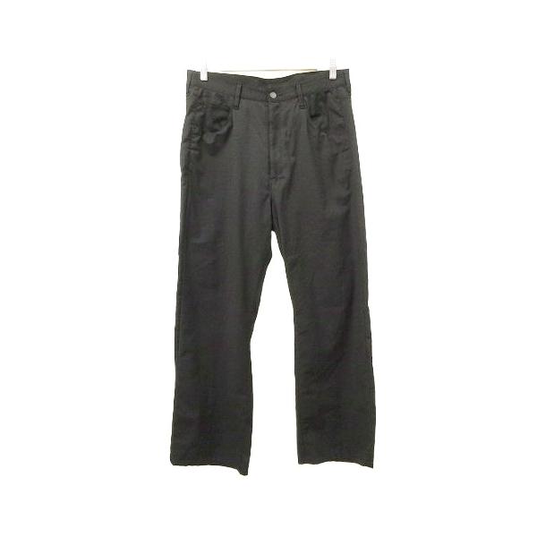 ANCELLM P/R ストレートパンツ ブラック 新品未使用品 ANCELLM（アンセルム） P/Rストレートパンツ ブラック - margin