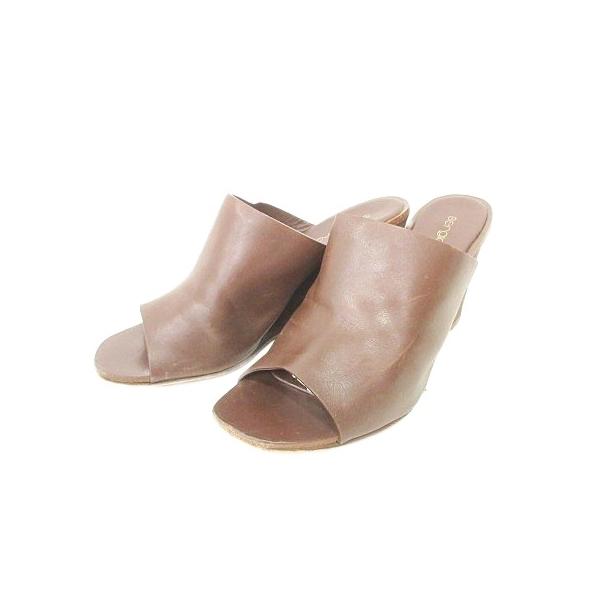 Sergio rossi（セルジオロッシ） ウェッジソール サンダル レザー 35