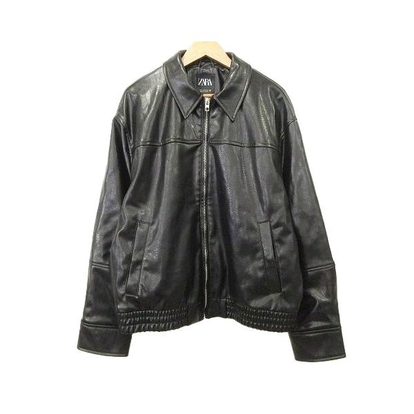 ZARA（ザラ） 未使用品 タグ付き フェイクレザー ジャケット ジップ