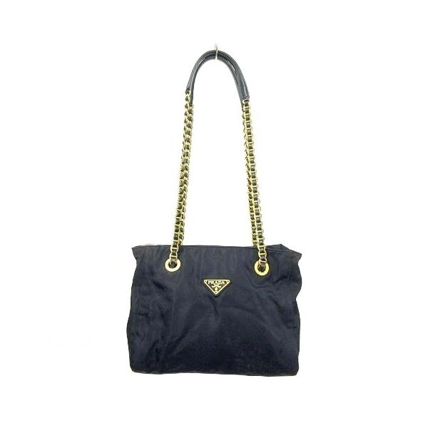 PRADA（プラダ） テスートナイロン チェーンショルダーバッグ 三角