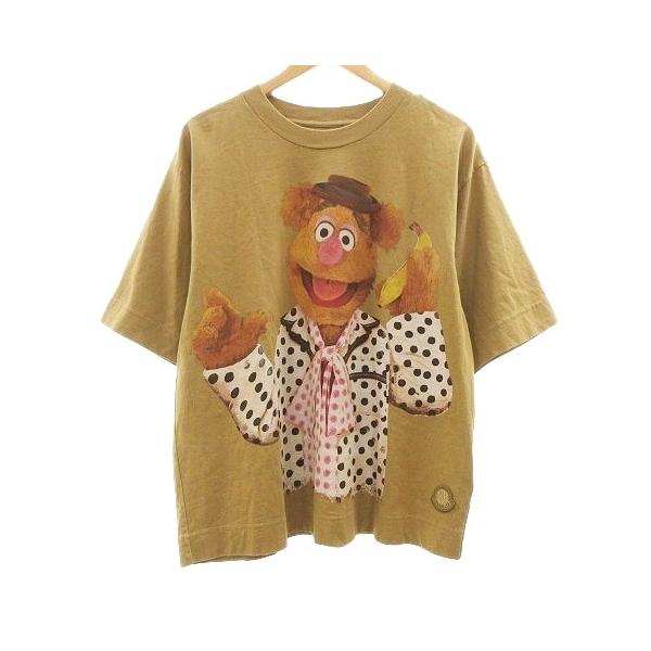 【中古】モンクレール ジーニアス 21AW フォジー Tシャツ 半袖 カットソー イタリア製 国内正規 ベージュ メンズ MONCLER（モンクレール） ジーニアス GENIUS 21AW フォジー Tシャツ