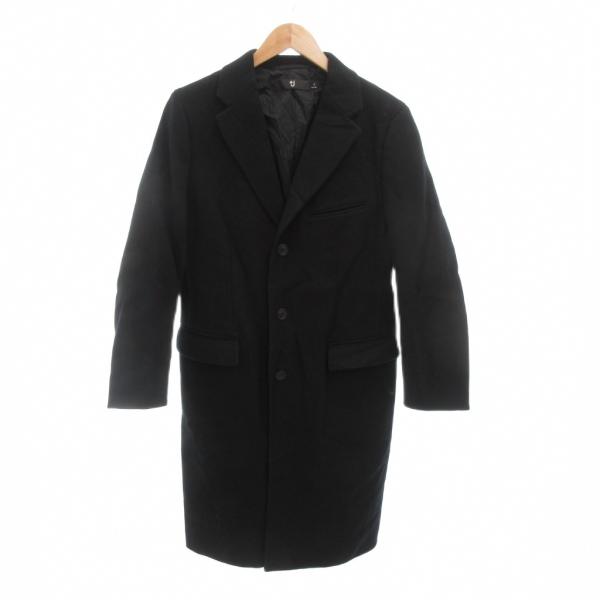 ユニクロ（UNIQLO） +J チェスターコート ミドル丈 S ブラック /SJ