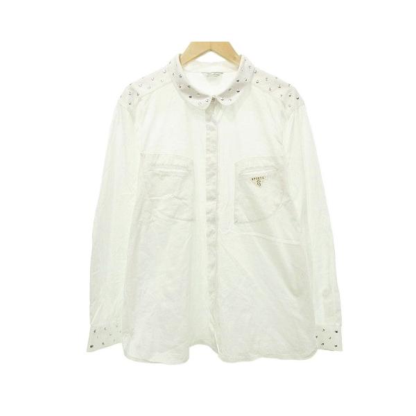 レリアン Leilian スタッズ シャツ ブラウス 長袖 カットソー N0426213