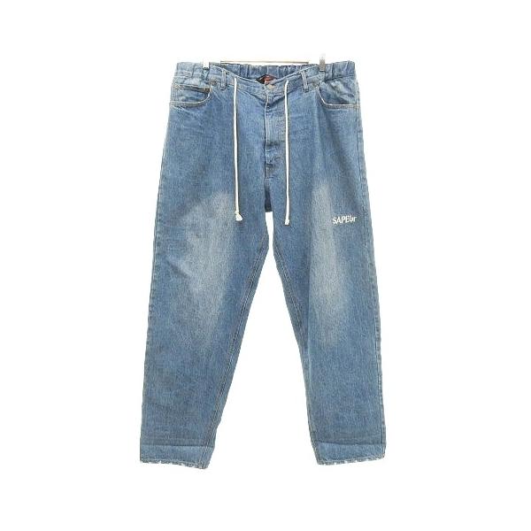 サプール SAPEur SKATE PANTS スケート パンツ デニム イージー ロゴ