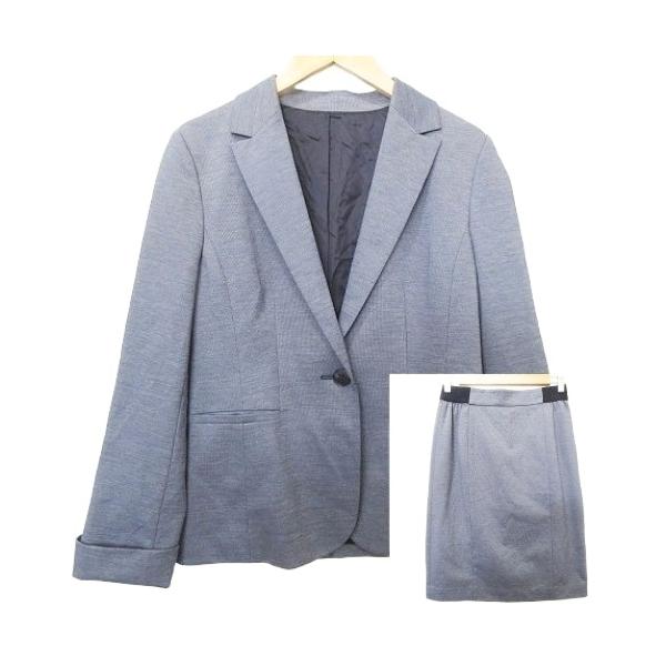 ノーリーズ Nolley's sophi スカート スーツ セットアップ 日本製 38 Mサイズ 紺 ネイビー ■GY6 レディース【ブランド】ノーリーズ Nolley's【表記サイズ】38【実寸サイズ】ジャケット 肩幅：36cm　ジャケッ...