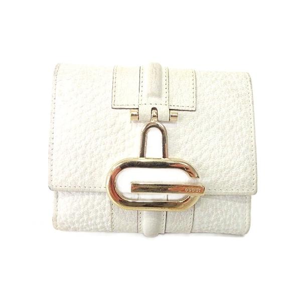 GUCCI（グッチ） GUCCI 131848 二つ折り 財布 レザー コンパクト G金具
