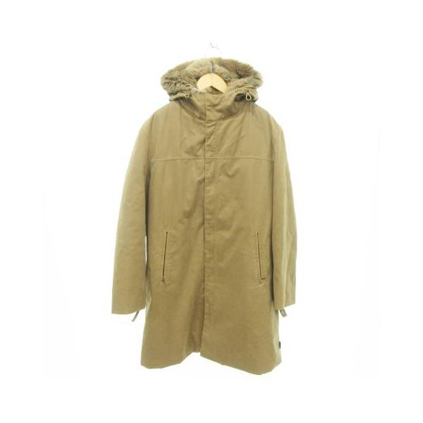 MONCLER（モンクレール） 黒タグ ラビットファー コート 無地 フード