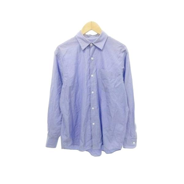 コモリ COMOLI 15SS シャツ 長袖 ポケット 無地 薄手 0 XSサイズ 紫