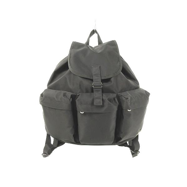 リュックサック ブラック 中古 ブラック ポーター 黒 Porter レッド Porter 巾着タイプ 赤 デイパック バックパック フラップ 巾着 ファスナーポケット 美品 ベクトル 古着 053 ブランド古着販売のベクトル 感謝セール特売 の