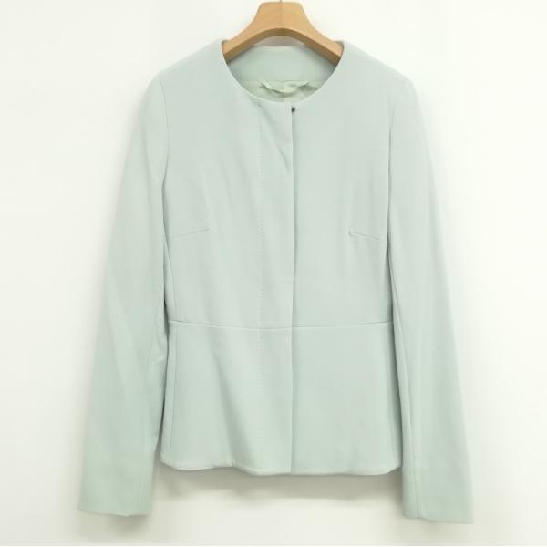 マックスマーラ MAX MARA 白タグ ノーカラー ジャケット 比翼 42 