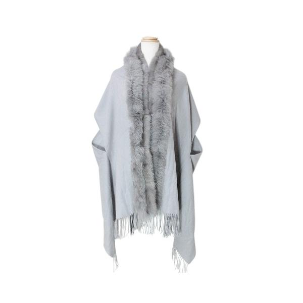 未使用品 tiedeur ティエドゥール タグ付き ポンチョ ケープ カシミヤ