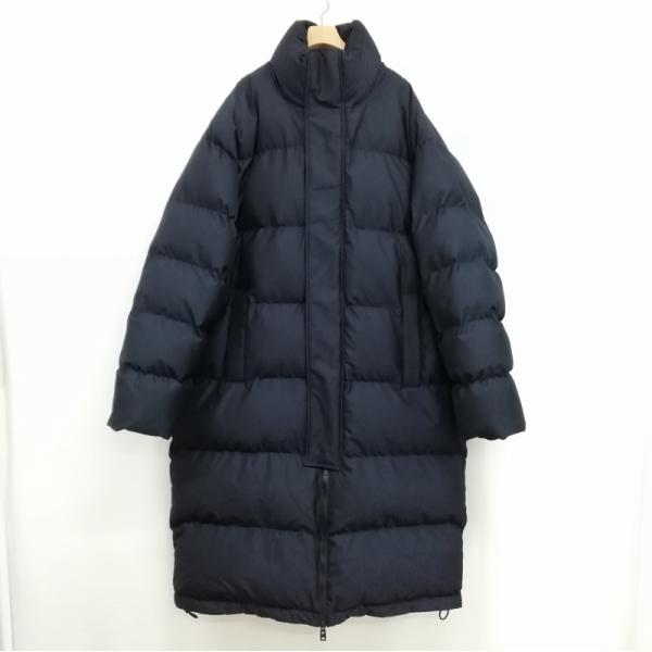 未使用　  中綿ジャケット ロング　ロゴ ZARA（ザラ） 中綿 ロング コート ジャケット 格子柄 オーバーサイズ