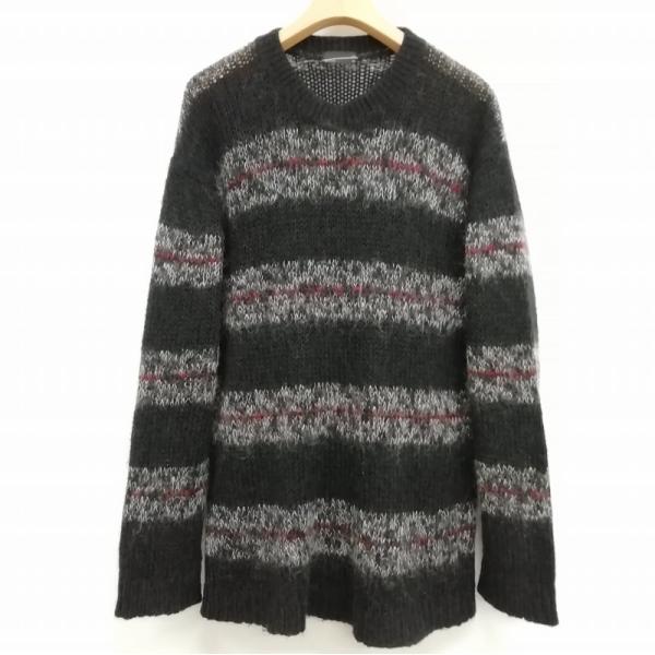 Y*す様 完売‼️ラッドミュージシャン　ヘビーアルパカボーダーニット　44 最安値】ラッドミュージシャン ヘビーアルパカボーダーニット 44