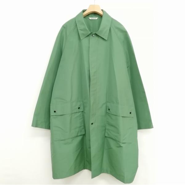 AURALEE 22ss SILK POLYESTER ステンカラーコート AURALEE（オーラリー