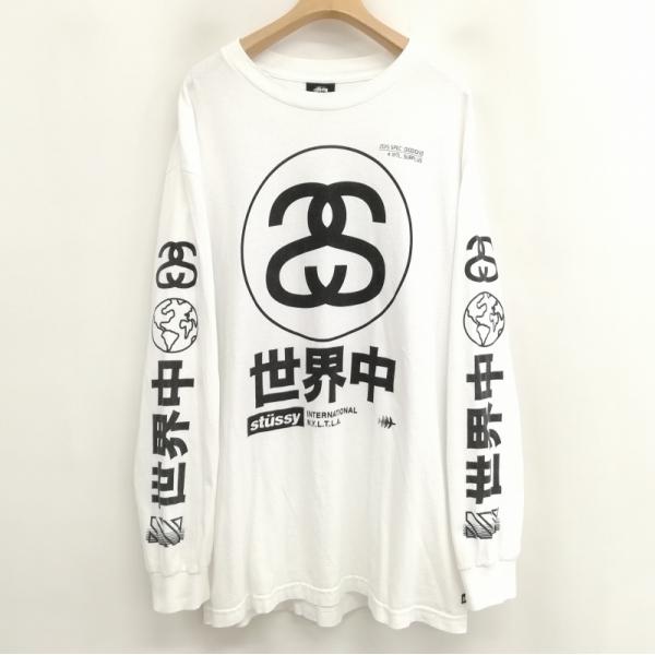 537【人気XLサイズ】ステューシー♤ビッグロゴ　長袖ロンT ヴィンテージ加工 537【人気XLサイズ】ステューシー♤ビッグロゴ 長袖ロンT