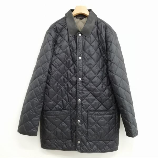 dunhill（ダンヒル） キルティング ジャケット パイピング 襟レザー 美