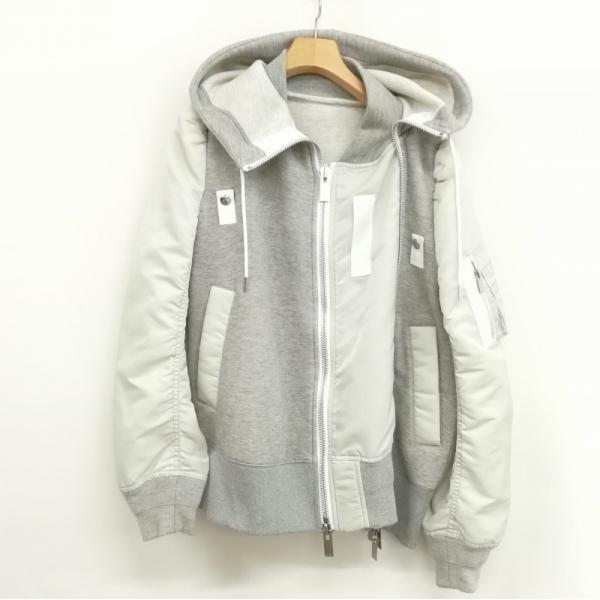 サカイ sacai 21AW Nylon Twill × Sponge Blouson 21-05842 ドッキング